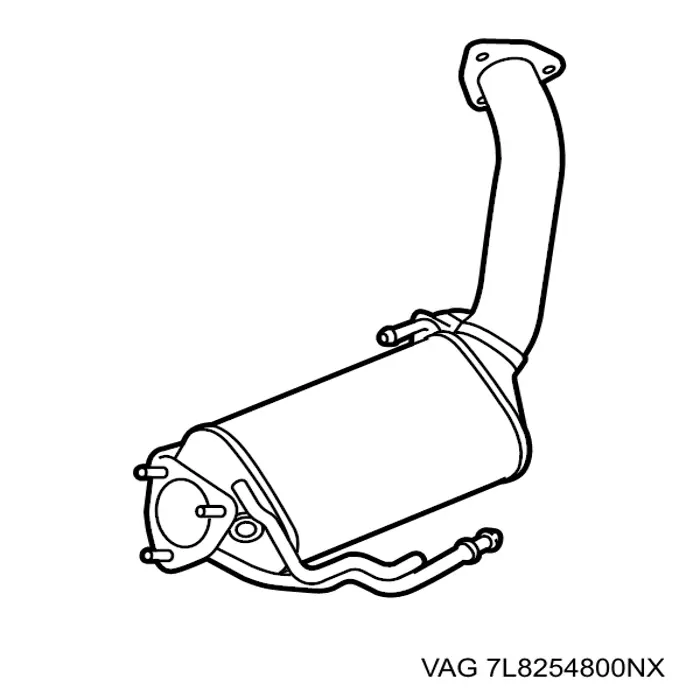 7L8254800NX VAG Filtro de partículas do sistema dos gases de escape