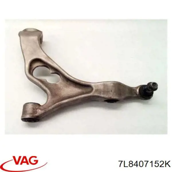 Braço oscilante inferior direito de suspensão dianteira VAG 7L8407152K preço, a partir de 146,42 USD