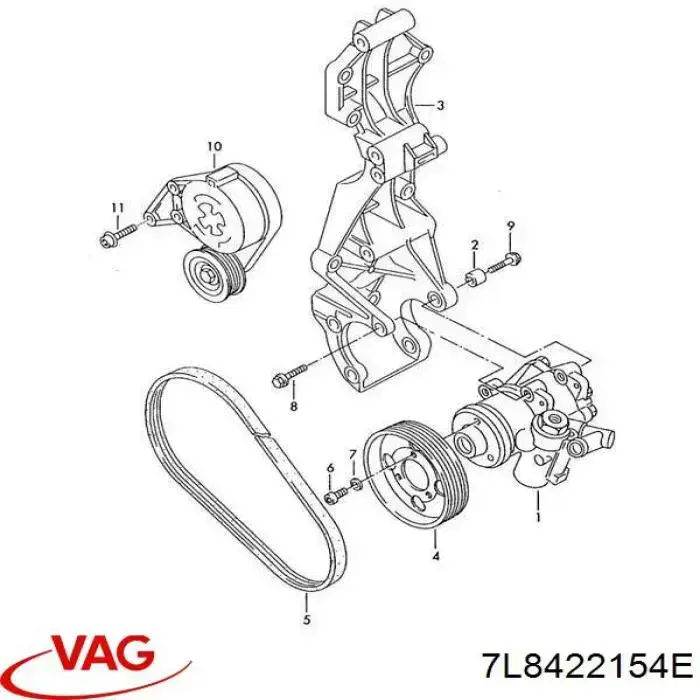 Bomba da Direção hidrâulica assistida VAG 7L8422154E preço, a partir de 124,29 USD