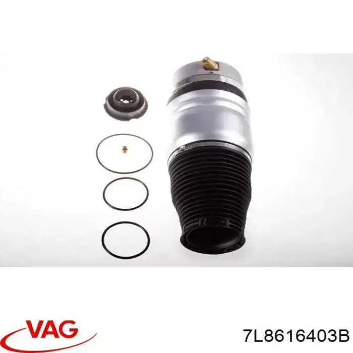 Coxim pneumático (suspensão de lâminas pneumática) do eixo dianteiro VAG 7L8616403B preço, a partir de 663,29 USD