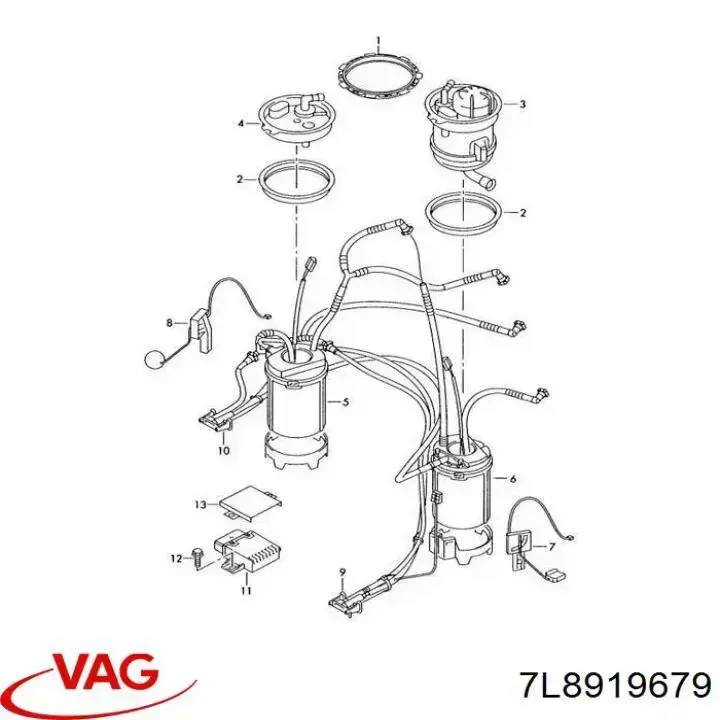Compre 7L8919679 VAG Filtro de combustível