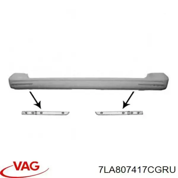 Pára-choque traseiro Prasco VG9191071 preço, a partir de 221,01 USD