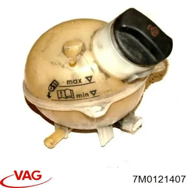 7M0121407 VAG Tanque de expansão do sistema de esfriamento