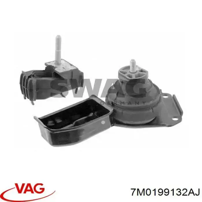Compre 7M0199132AJ VAG Coxim (suporte) direito de motor
