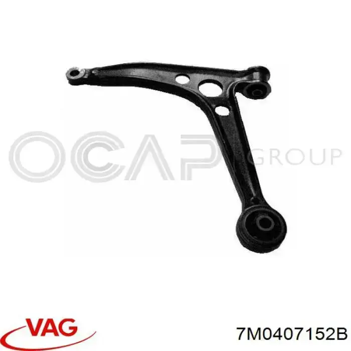 Compre 7M0407152B VAG Braço oscilante inferior direito de suspensão dianteira