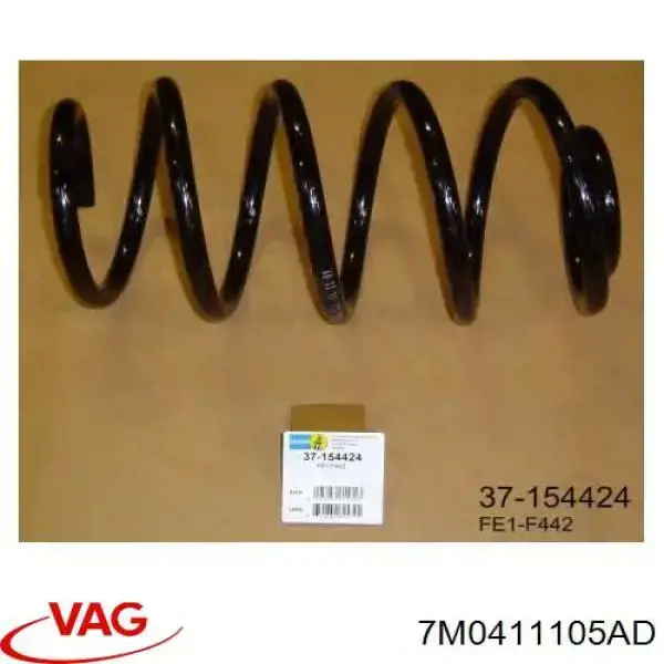 7M0411105AD VAG Mola dianteira