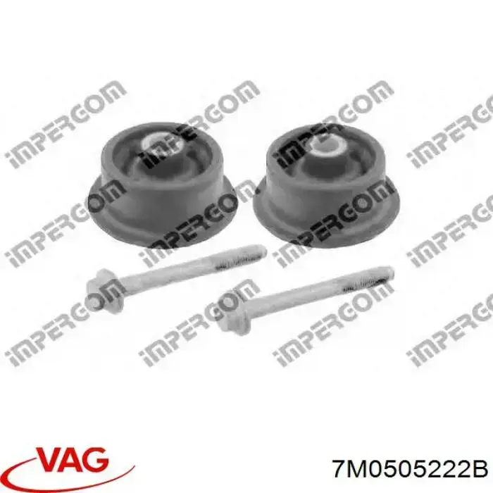 Compre 7M0505222B VAG Bloco silencioso de viga traseira (de plataforma veicular)