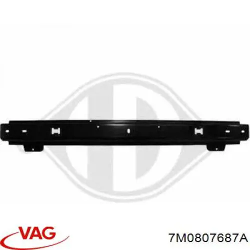 7M0807687A VAG Reforçador do pára-choque dianteiro