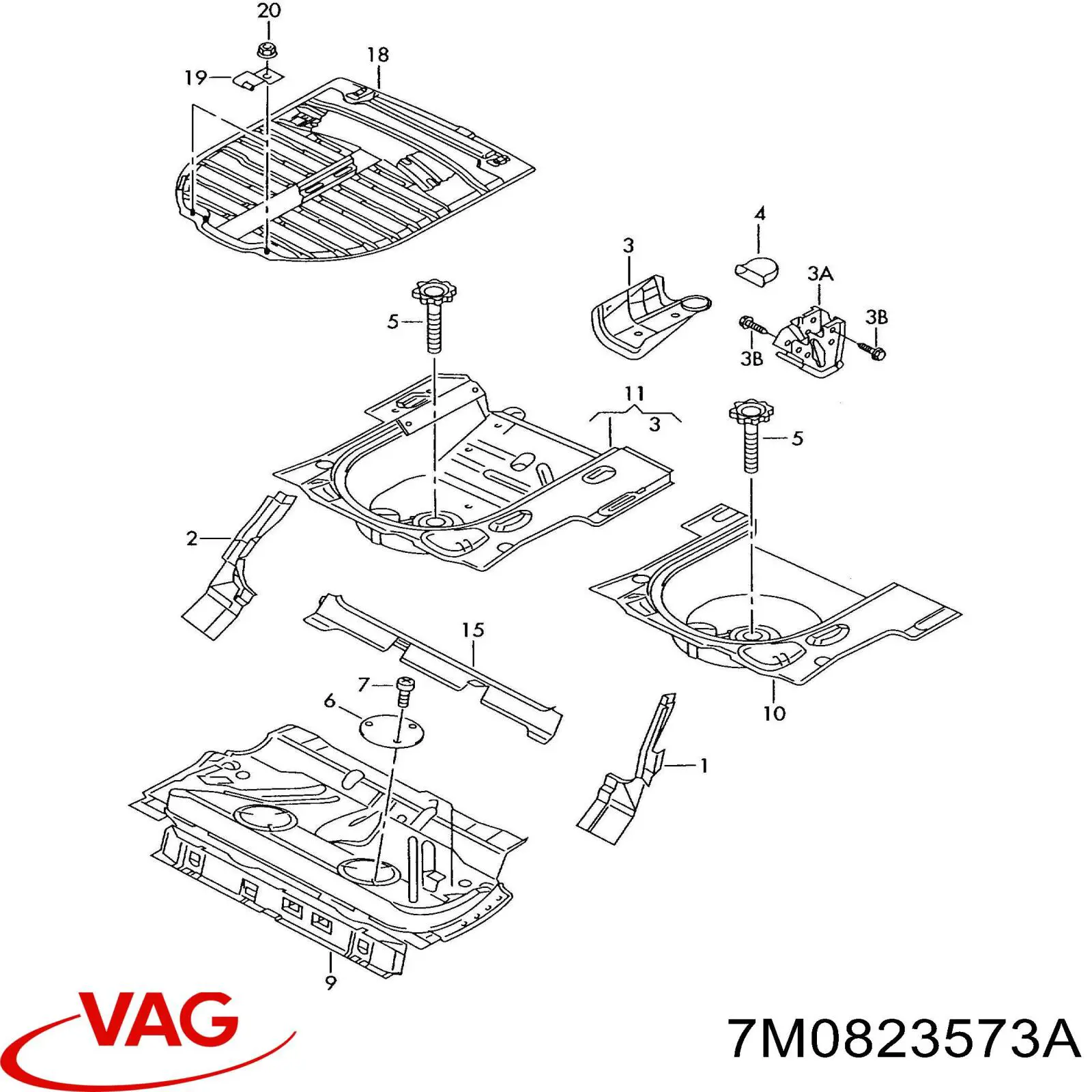  VAG 7M0823573A preço, a partir de 16,10 USD