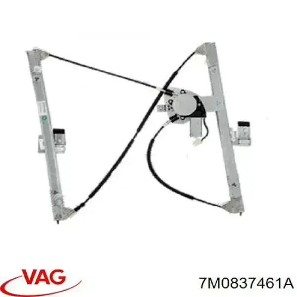 Compre 7M0837461A VAG Mecanismo de acionamento de vidro da porta dianteira esquerda
