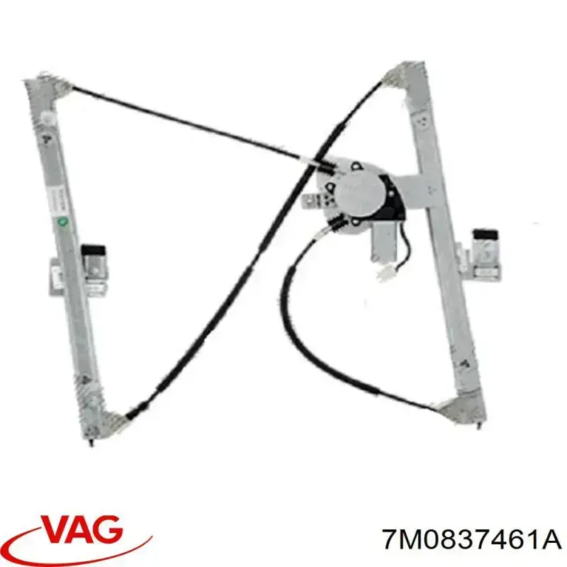 Mecanismo de acionamento de vidro da porta dianteira esquerda VAG 7M0837461A preço, a partir de 51,77 USD
