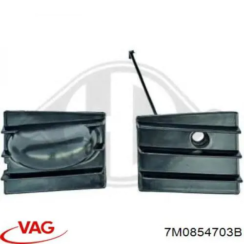 7M0854703B VAG Grelha esquerda do pára-choque dianteiro