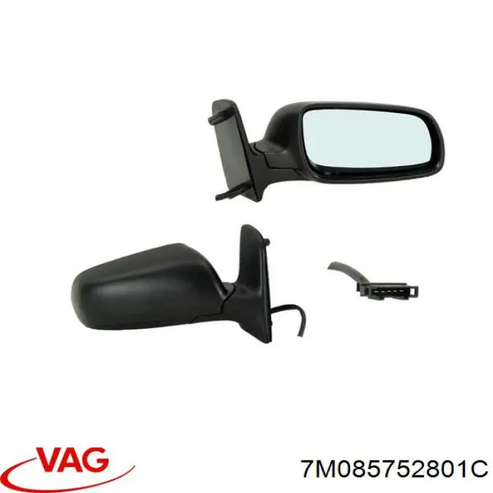 Compre 7M085752801C VAG Elemento espelhado do espelho de retrovisão direito