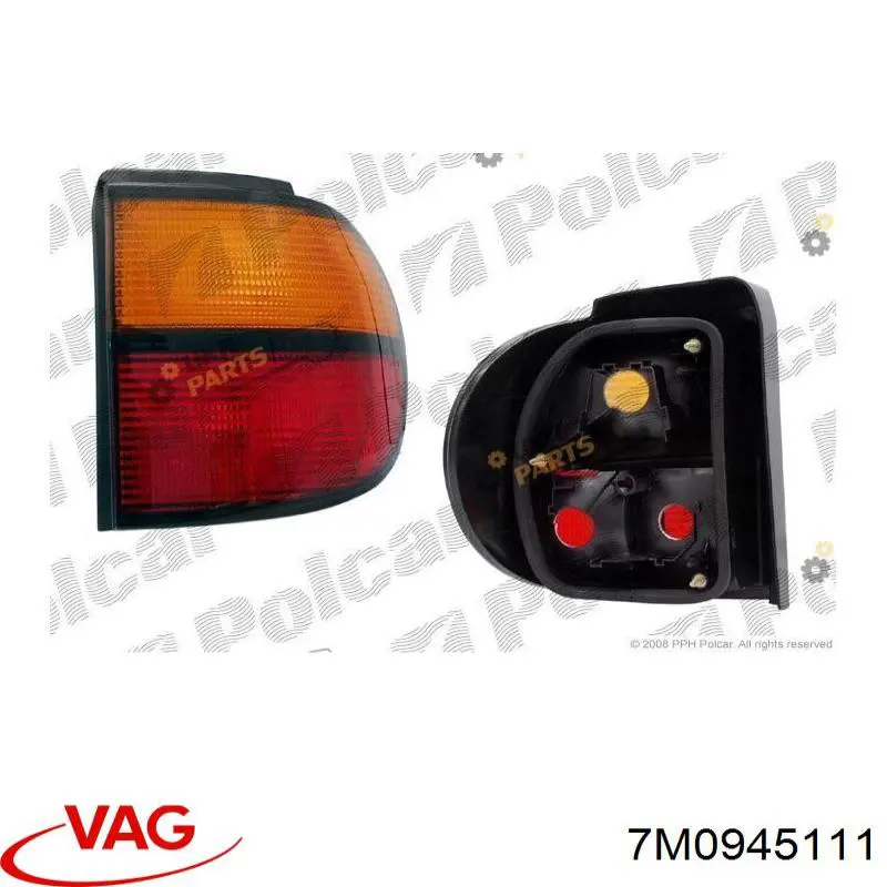 Compre 9EL962585041 HELLA Lanterna traseira esquerda externa