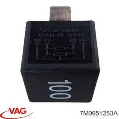 7M0951253A VAG Relê de ventilador