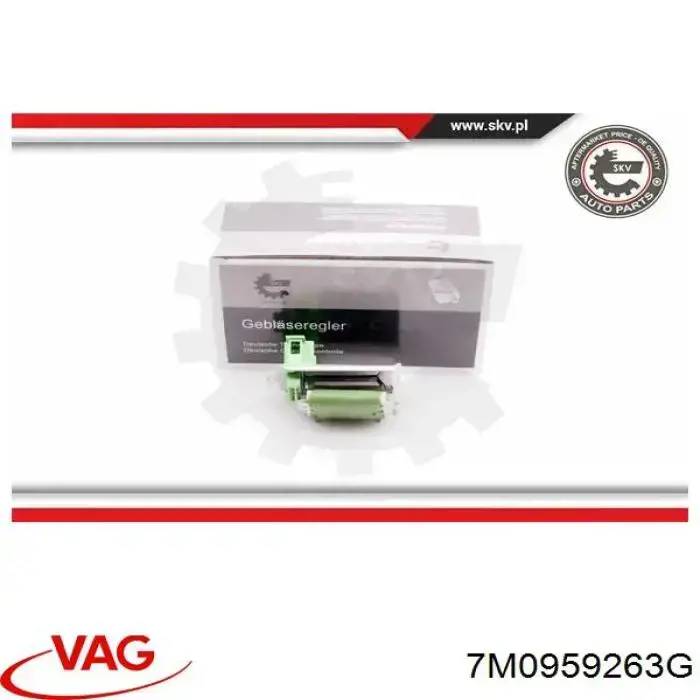Resistor (resistência) de ventilador de forno (de aquecedor de salão) 9550KST3 Polcar