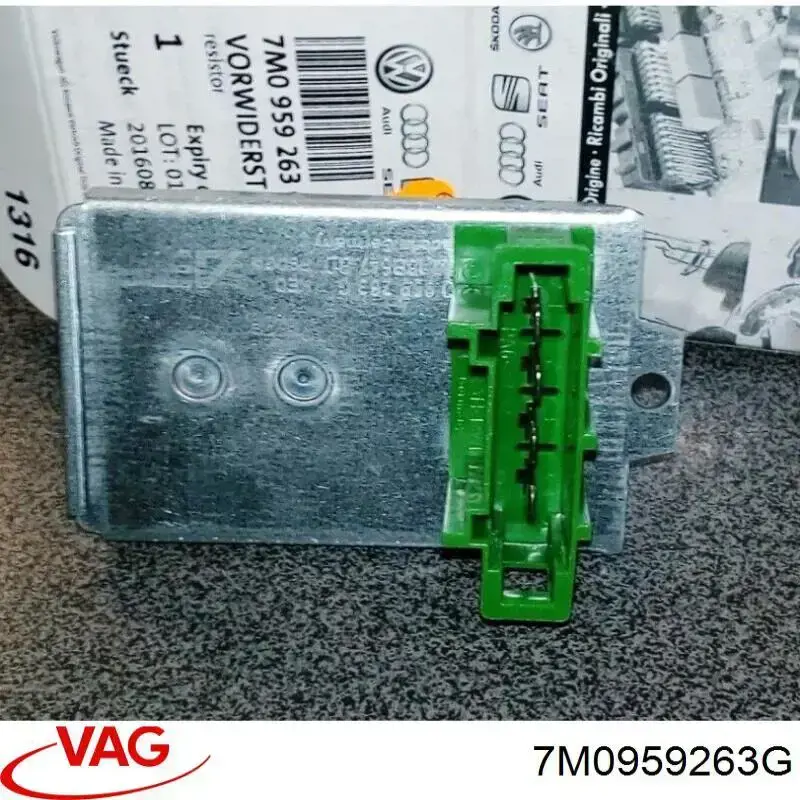 Resistor (resistência) de ventilador de forno (de aquecedor de salão) Polcar 9550KST3