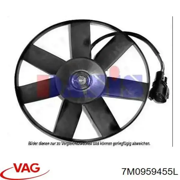7M0959455L VAG Motor de ventilador do sistema de esfriamento