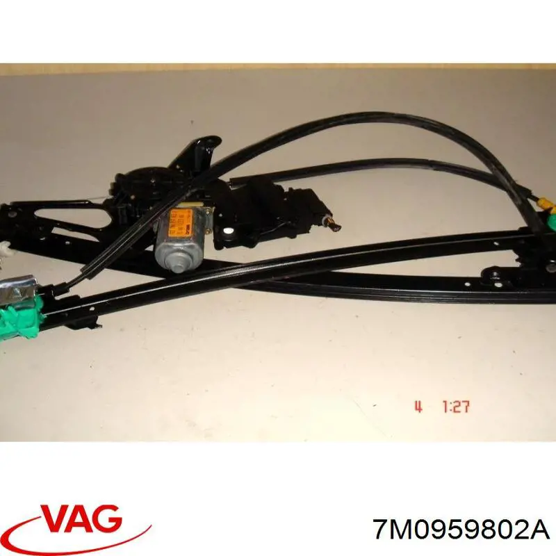 7M0959802A VAG Motor de acionamento de vidro da porta dianteira direita