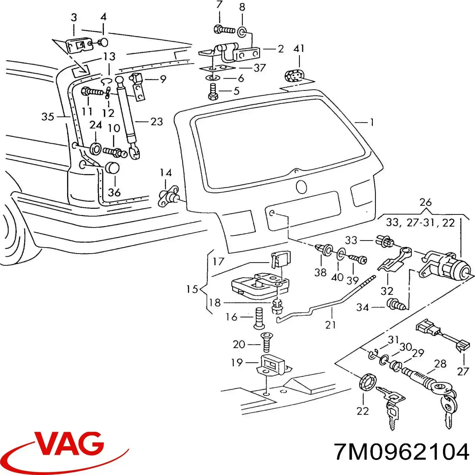 VAG 7M0962104 preço, a partir de 39,60 USD