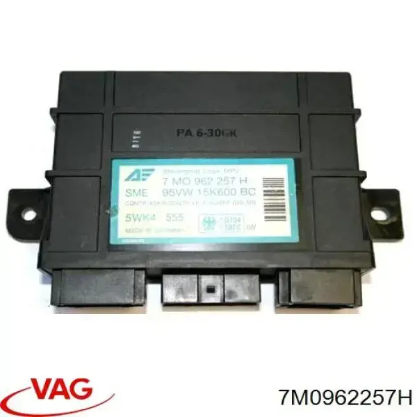 7M0962257H VAG Unidade de controlo do fecho central