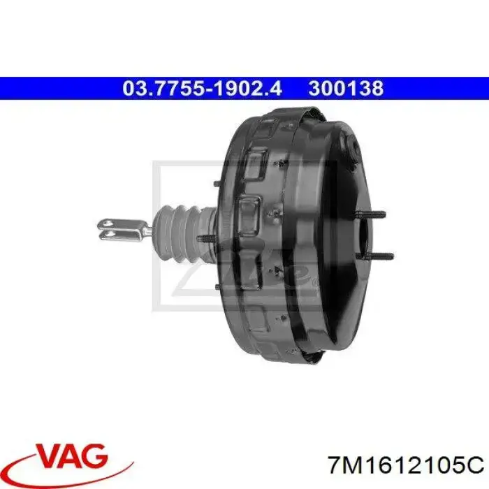 Reforçador dos freios a vácuo VAG 7M1612105C preço, a partir de 114,27 USD