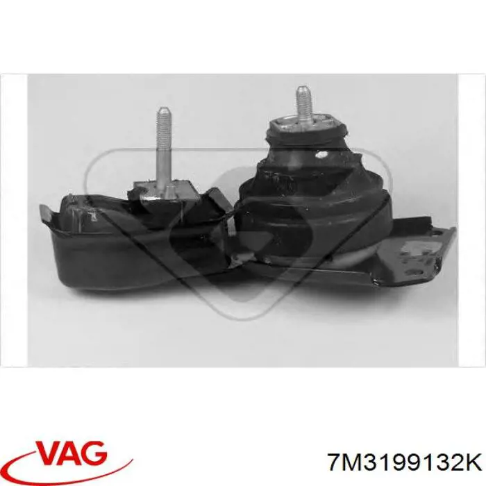Coxim (suporte) direito de motor VAG 7M3199132K preço, a partir de 95,19 USD