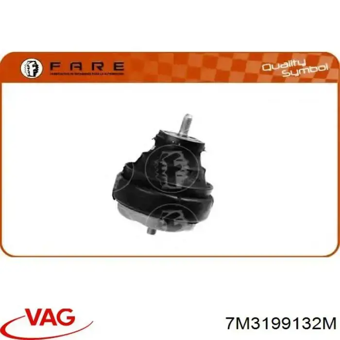 7M3199132M VAG Coxim (suporte) direito de motor
