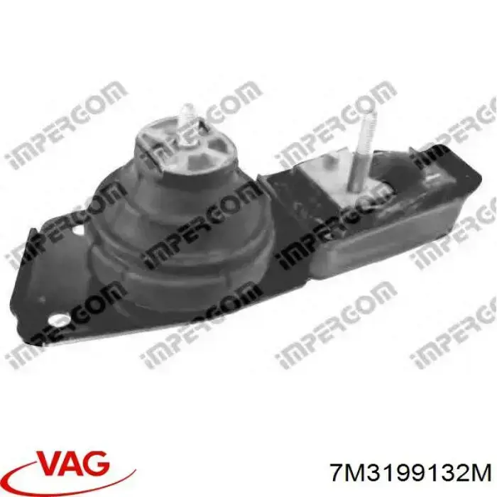 Coxim (suporte) direito de motor VAG 7M3199132M preço, a partir de 81,99 USD