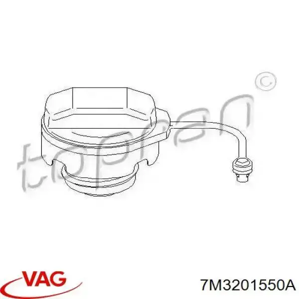 7M3201550A VAG Tampa (tampão) do tanque de combustível