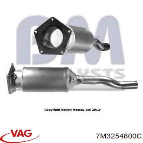 7M3254800C VAG Filtro de partículas do sistema dos gases de escape
