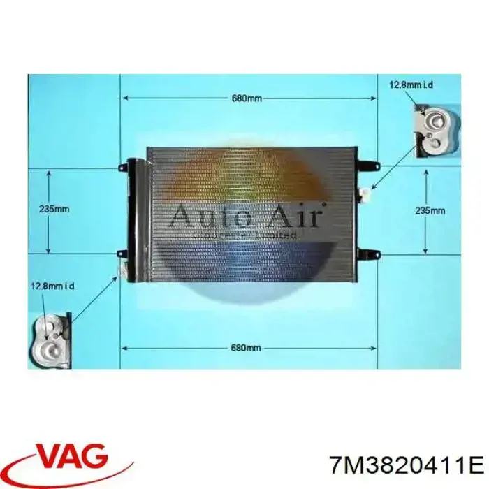Radiador de aparelho de ar condicionado VAG 7M3820411E preço, a partir de 71,51 USD