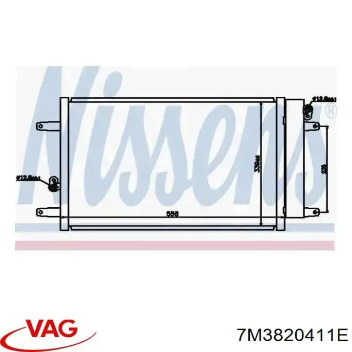 Compre 7M3820411E VAG Radiador de aparelho de ar condicionado