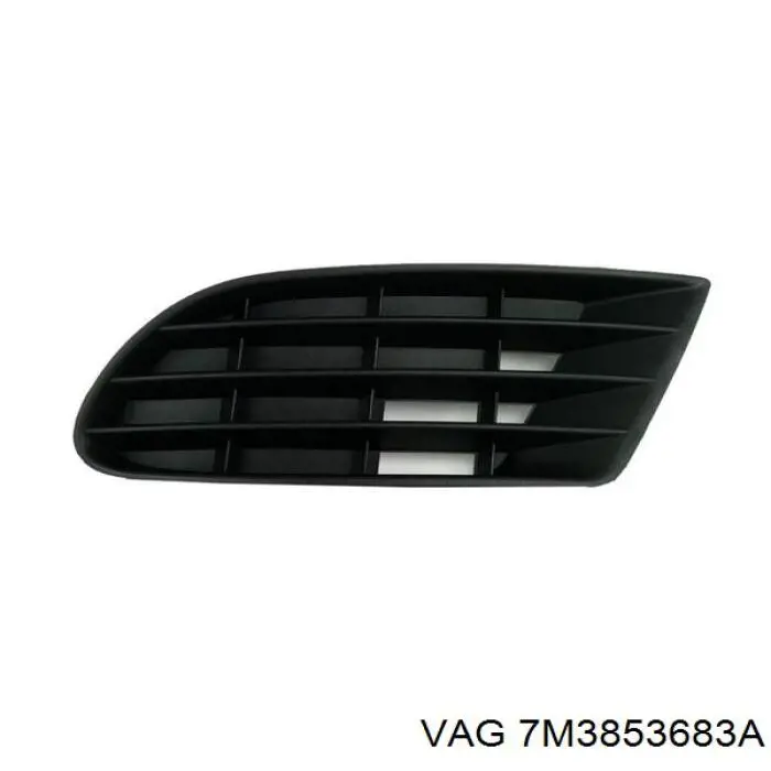 Compre 7M3853683A VAG Tampão (grelha) das luzes de nevoeiro do pára-choque dianteiro esquerdo