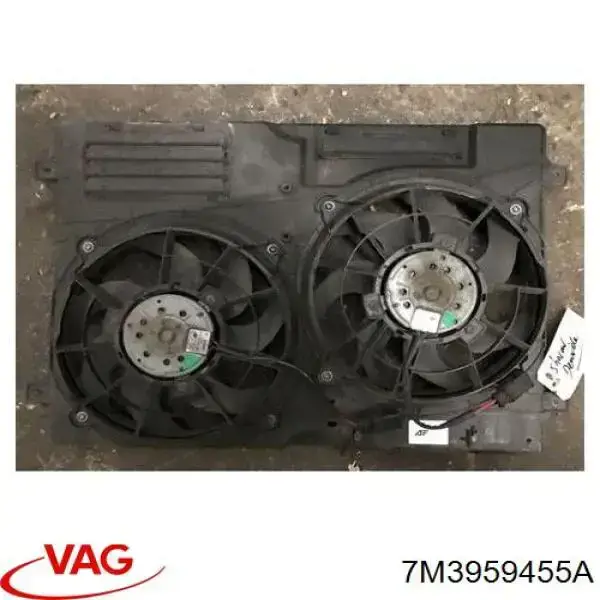 Ventilador elétrico de esfriamento montado (motor + roda de aletas) VAG 7M3959455A preço, a partir de 85,02 USD