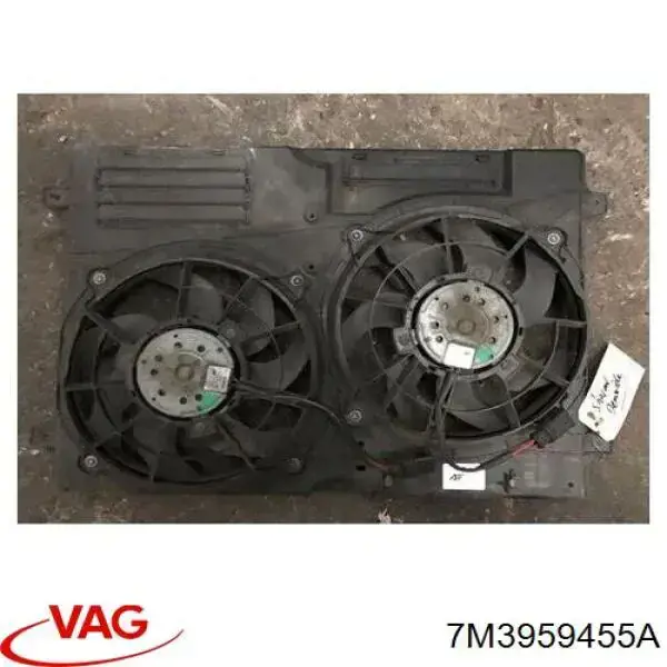 Compre 7M3959455A VAG Ventilador elétrico de esfriamento montado (motor + roda de aletas)