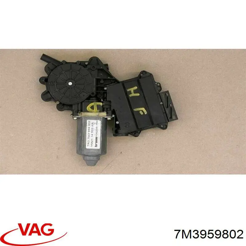 7M3959802 VAG Motor de acionamento de vidro da porta dianteira direita