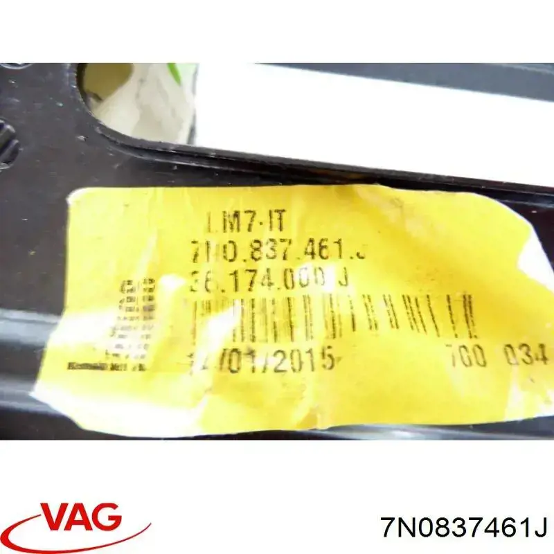 Mecanismo de acionamento de vidro da porta dianteira esquerda VAG 7N0837461J preço, a partir de 59,54 USD
