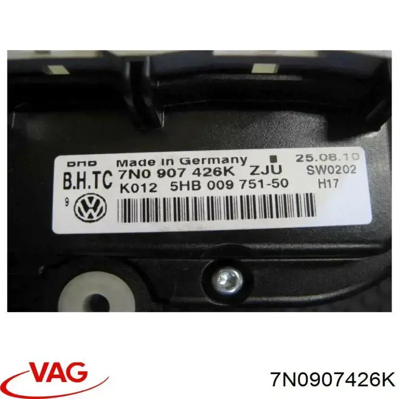 7N0907426K VAG Unidade de controlo dos modos de aquecimento/condicionamento