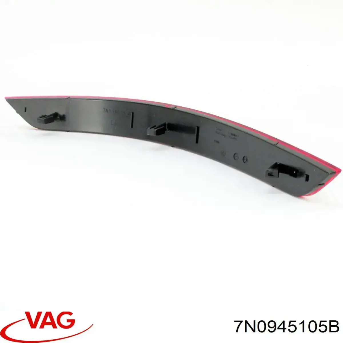 7N0945105B VAG Retrorrefletor (refletor) do pára-choque traseiro esquerdo