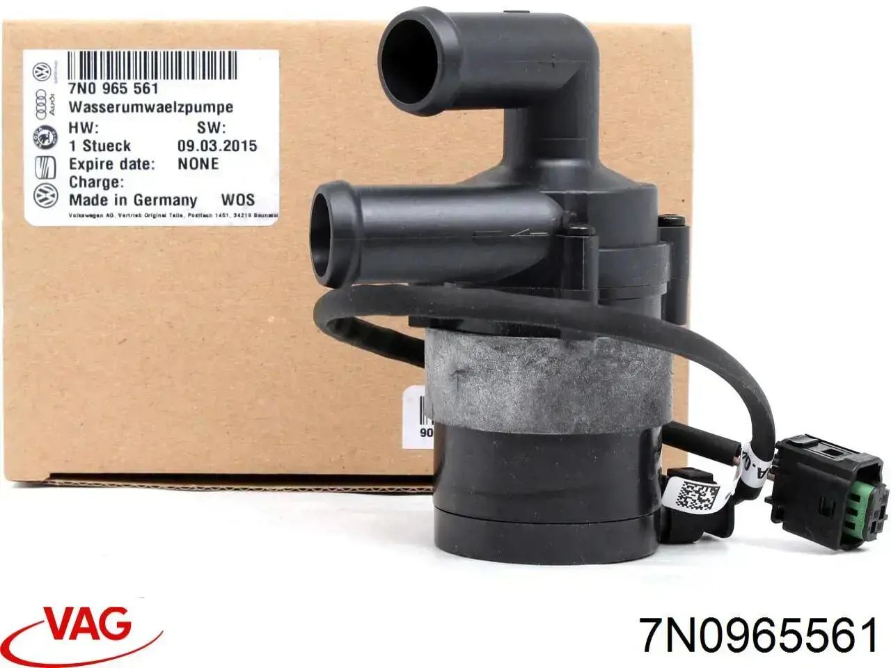 Bomba de água (bomba) de esfriamento, adicional elétrica VAG 7N0965561 preço, a partir de 88,53 USD