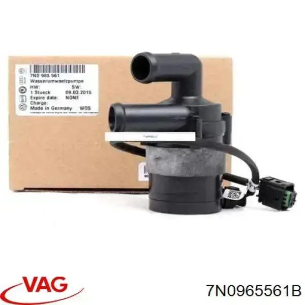 Bomba de água (bomba) de esfriamento, adicional elétrica VAG 7N0965561B preço, a partir de 88,53 USD