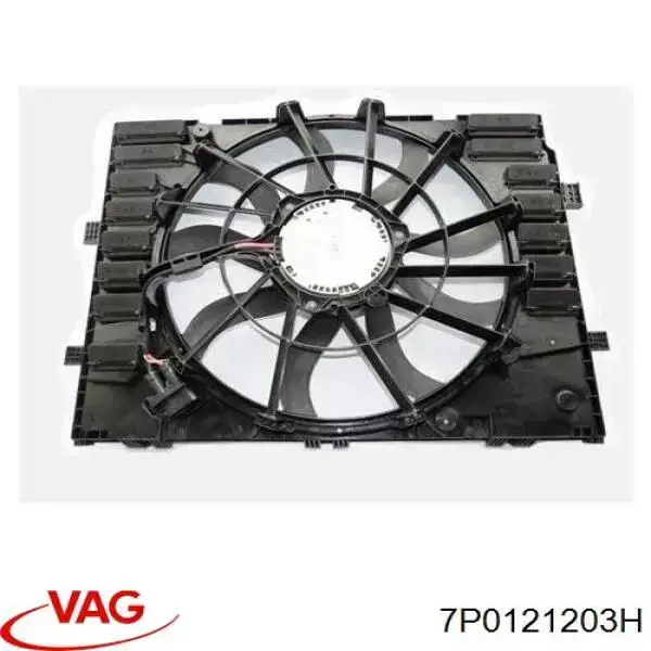 Difusor do radiador de esfriamento, montado com motor e roda de aletas VAG 7P0121203C preço, a partir de 250,64 USD