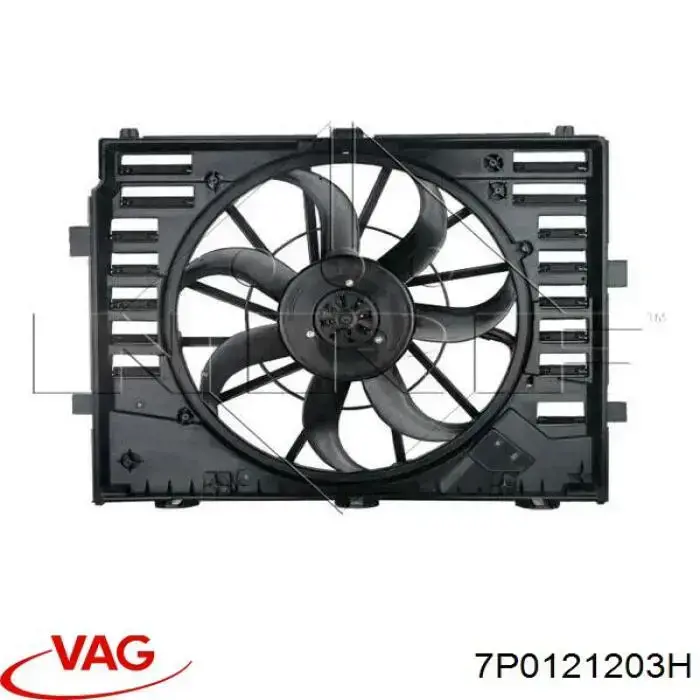 Difusor do radiador de esfriamento, montado com motor e roda de aletas VAG 7P0121203H preço, a partir de 306,79 USD