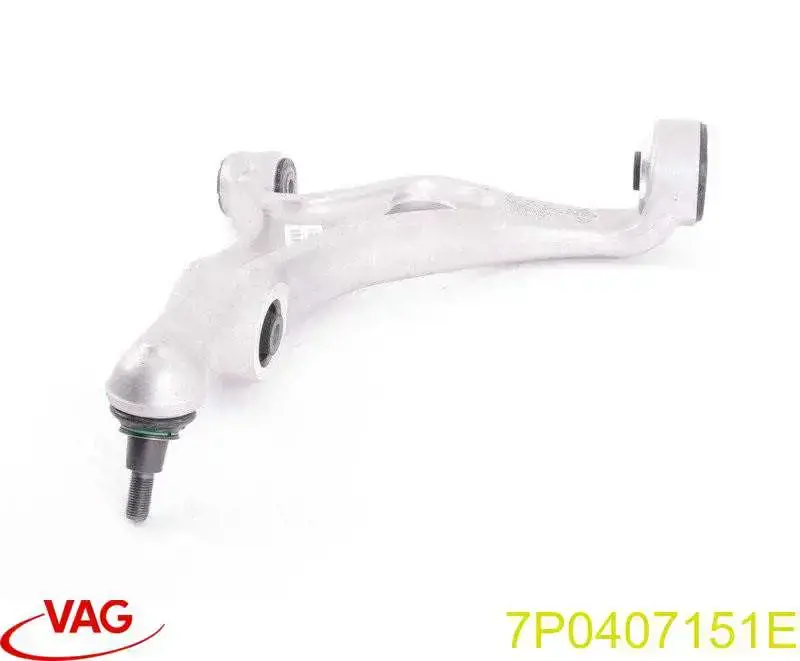 7P0407151E VAG Braço oscilante inferior esquerdo de suspensão dianteira