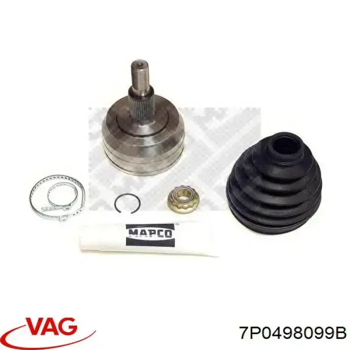 Junta homocinética externa dianteira VAG 7P0498099B preço, a partir de 70,65 USD
