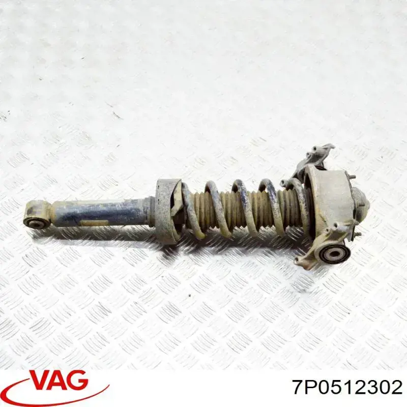 7P0512302 VAG Suporte de amortecedor traseiro direito