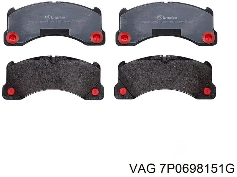 Sapatas do freio dianteiras de disco VAG 7P0698151G preço, a partir de 80,03 USD