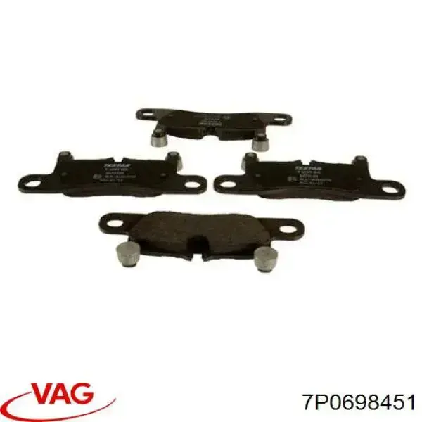Sapatas do freio traseiras de disco VAG 7P0698451 preço, a partir de 55,25 USD