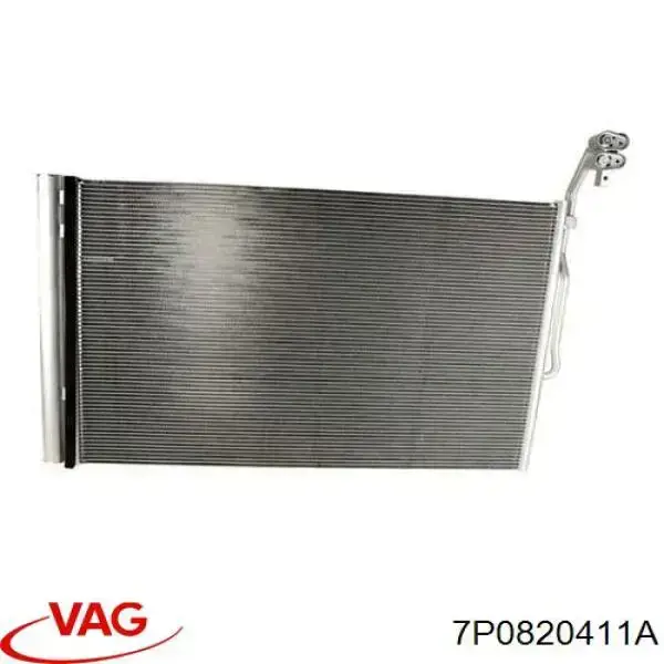 7P0820411A VAG Radiador de aparelho de ar condicionado